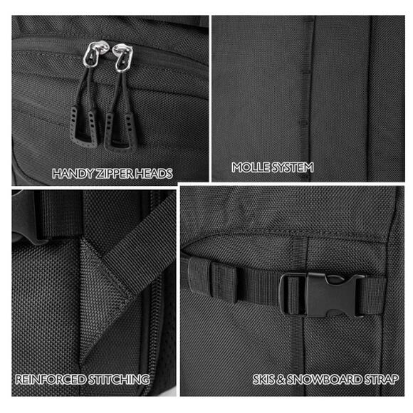 Unigear Ski Boot Bag, 50L -Helmet, Goggles, Gloves, Skis, Snowboard,Accessories - Picture 3 of 6